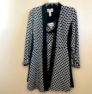 Joseph Ribkoff Black and White Patterned Blazer